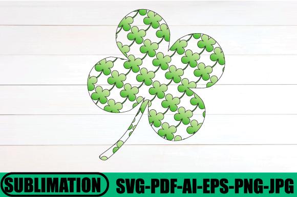 Shamrock Leopard Sublimation Design Svg