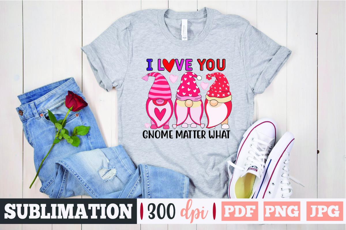 Valentine Gnome Sublimation
