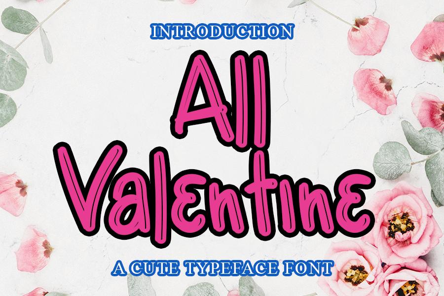 All Valentine Font