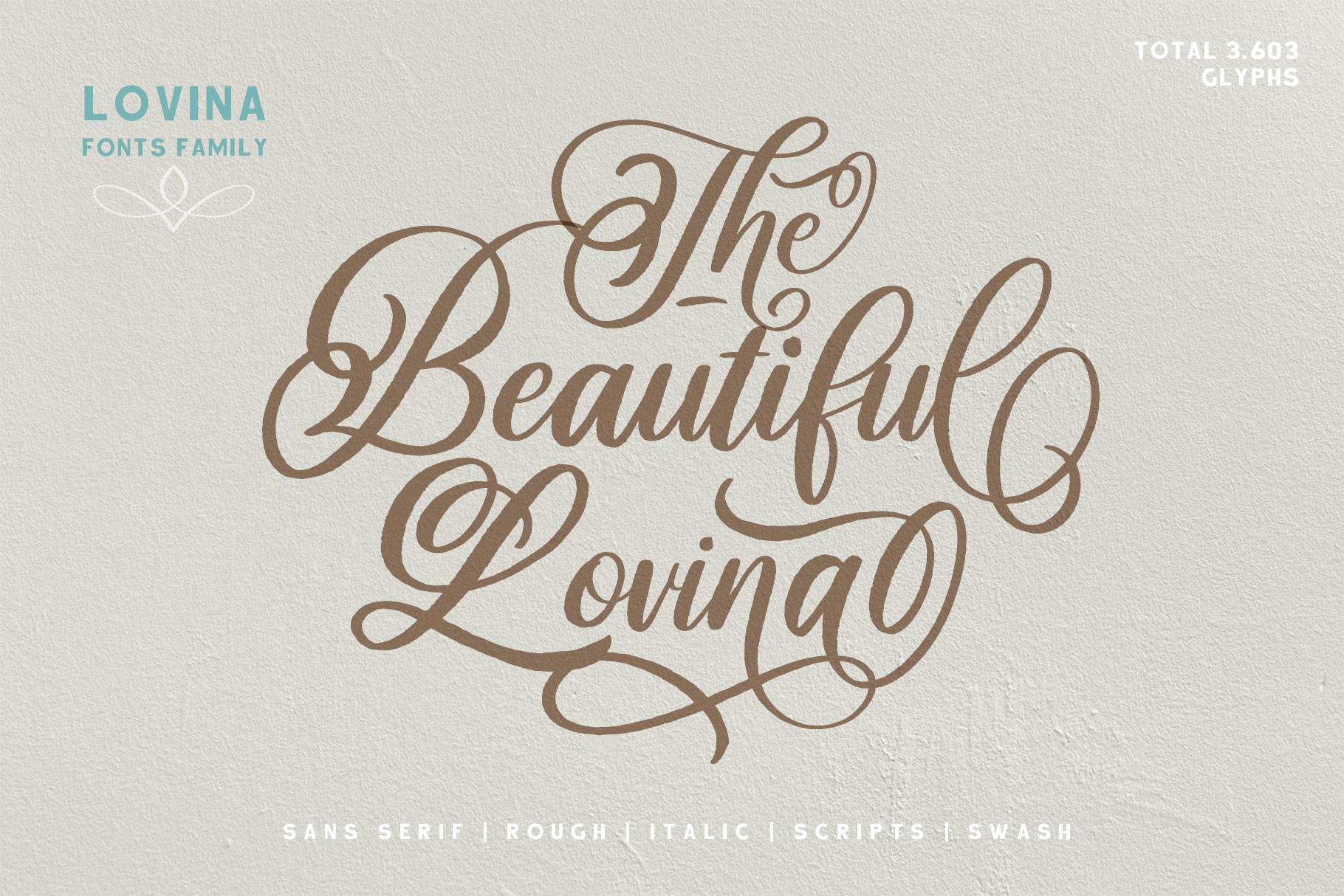 Lovina Family Font