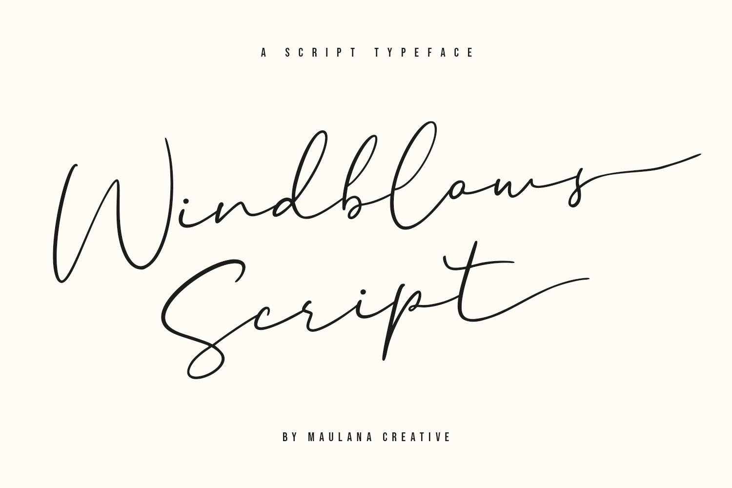 Windblows Script Font