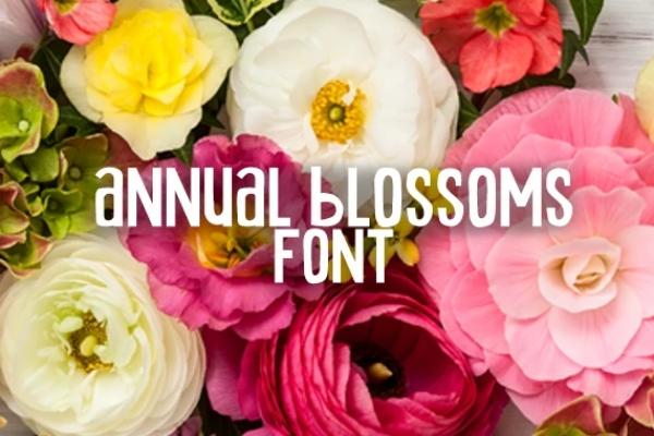 Annual Blossom Font