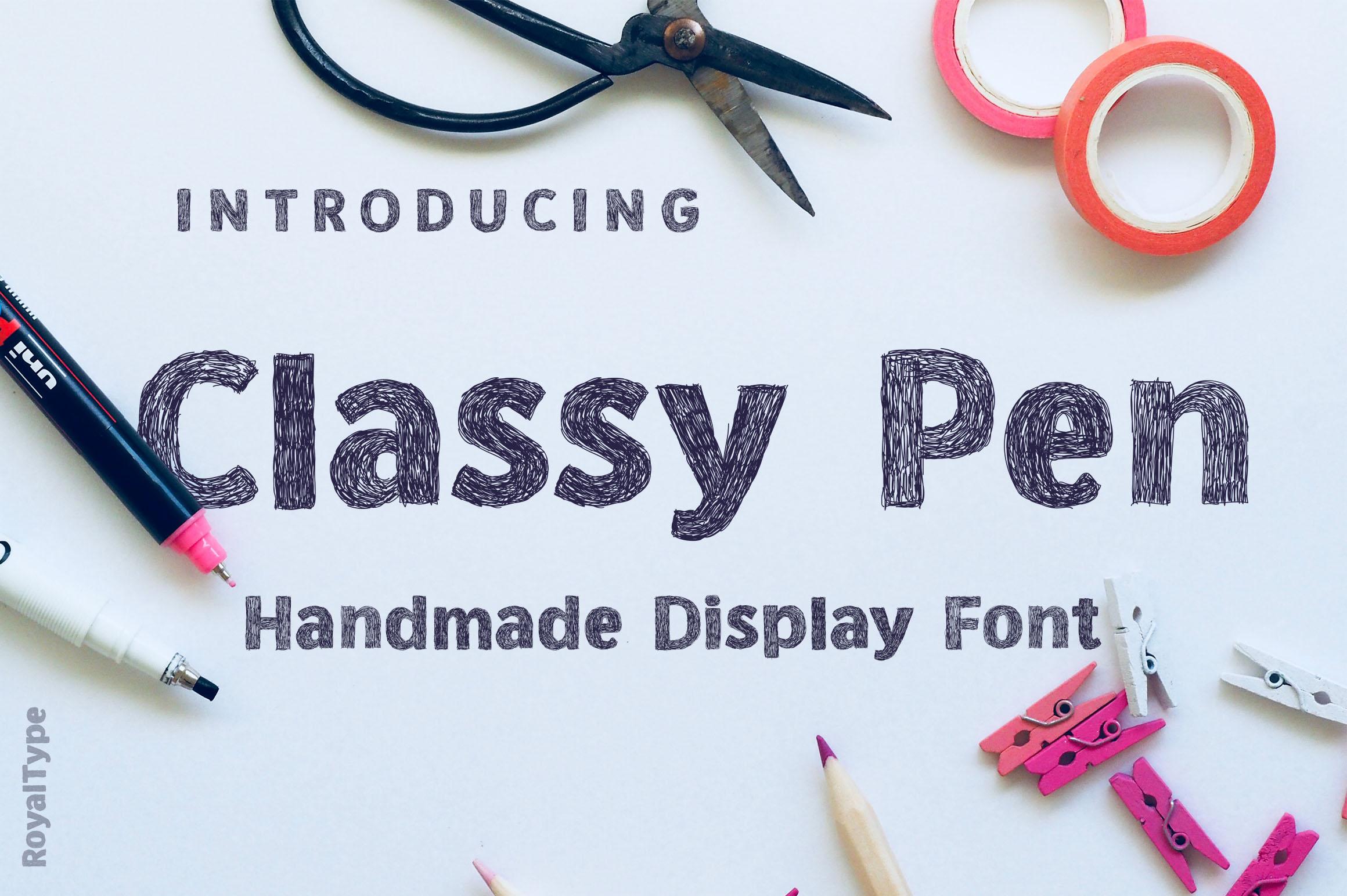 Classy Pen Font
