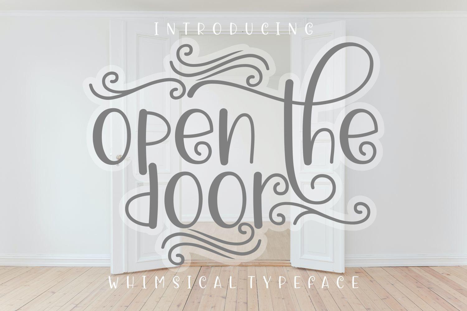 Open the Door Font