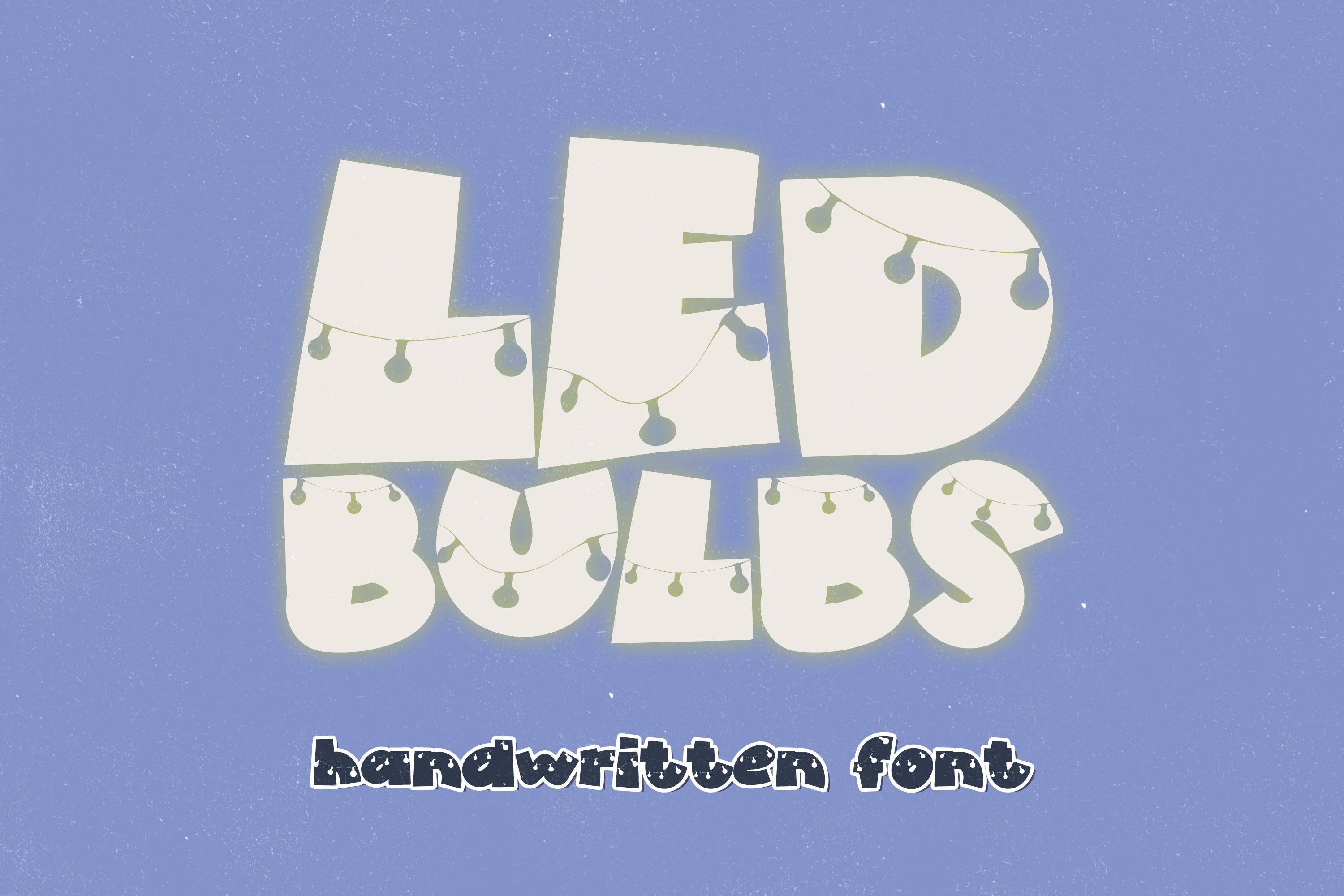 Led Bulbs Font