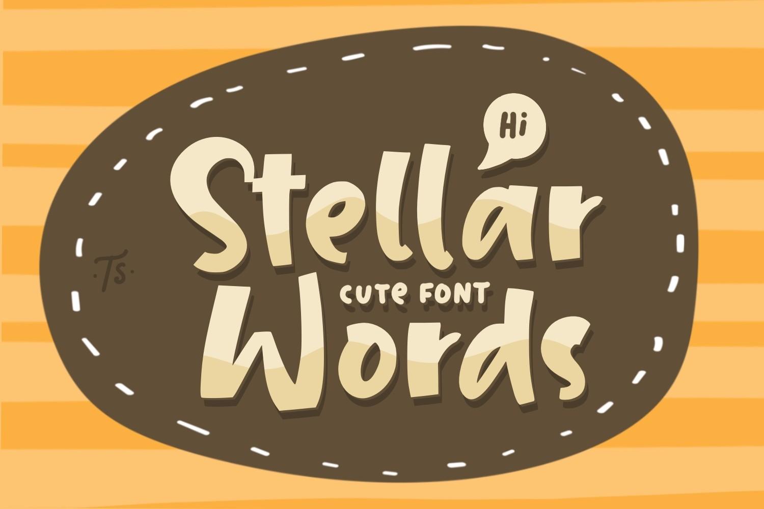 Stellar Words Font
