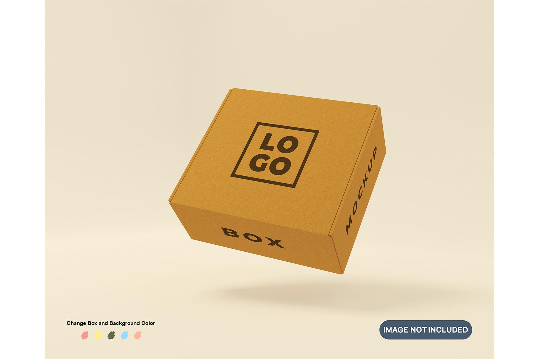 Brown Cardboard Packaging Mockup