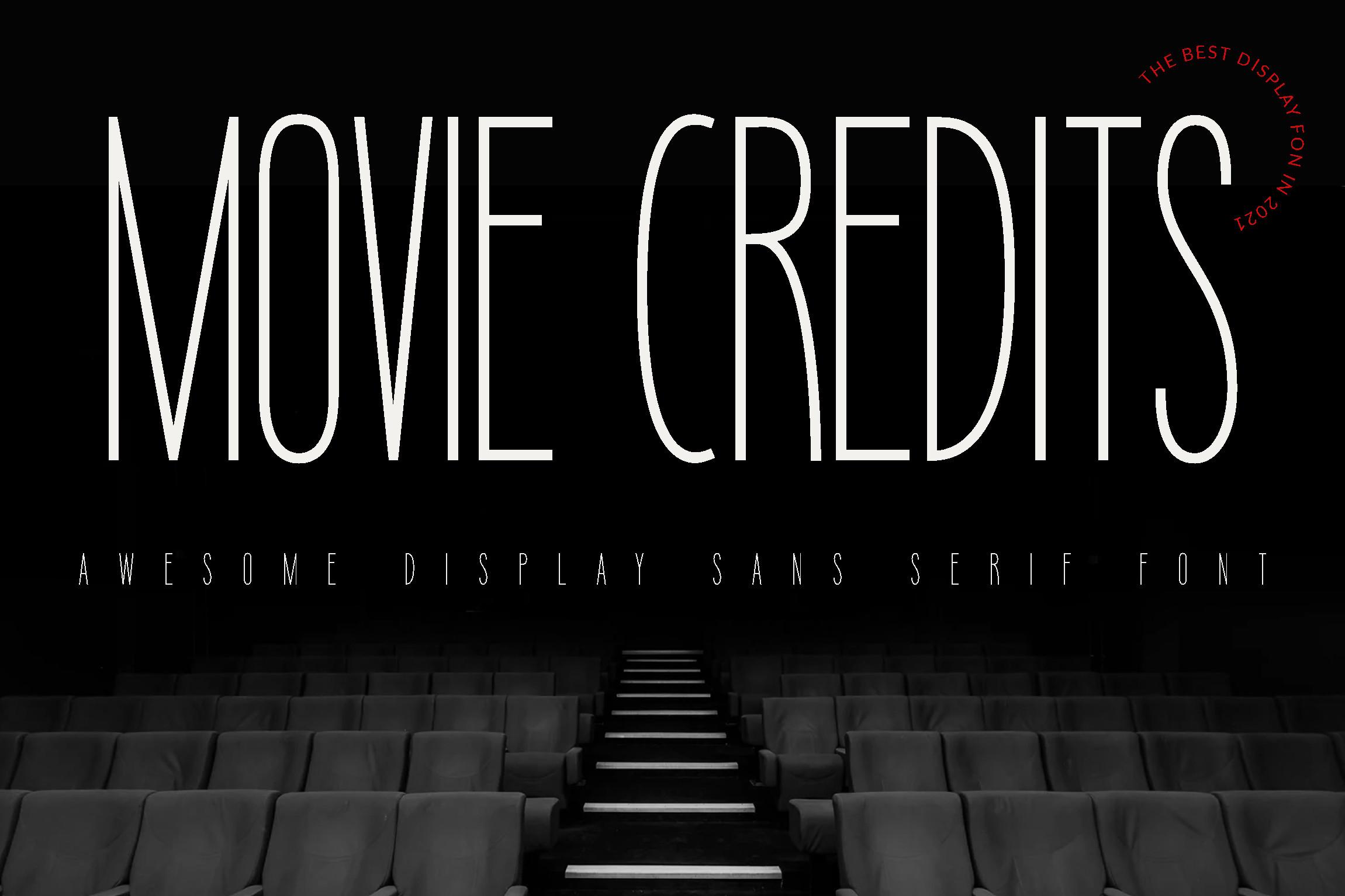 Movie Credits Font