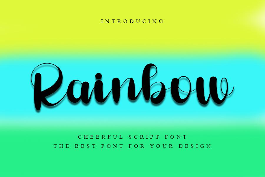 Rainbow Font