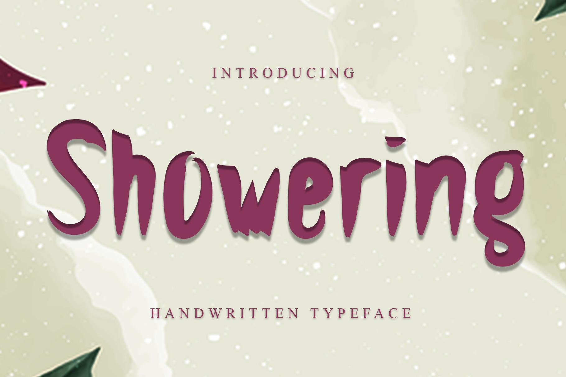 Showering Font