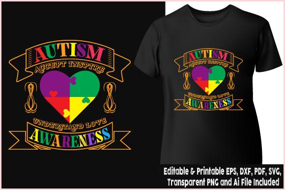 T-shirt Autism Accept Inspire Understand