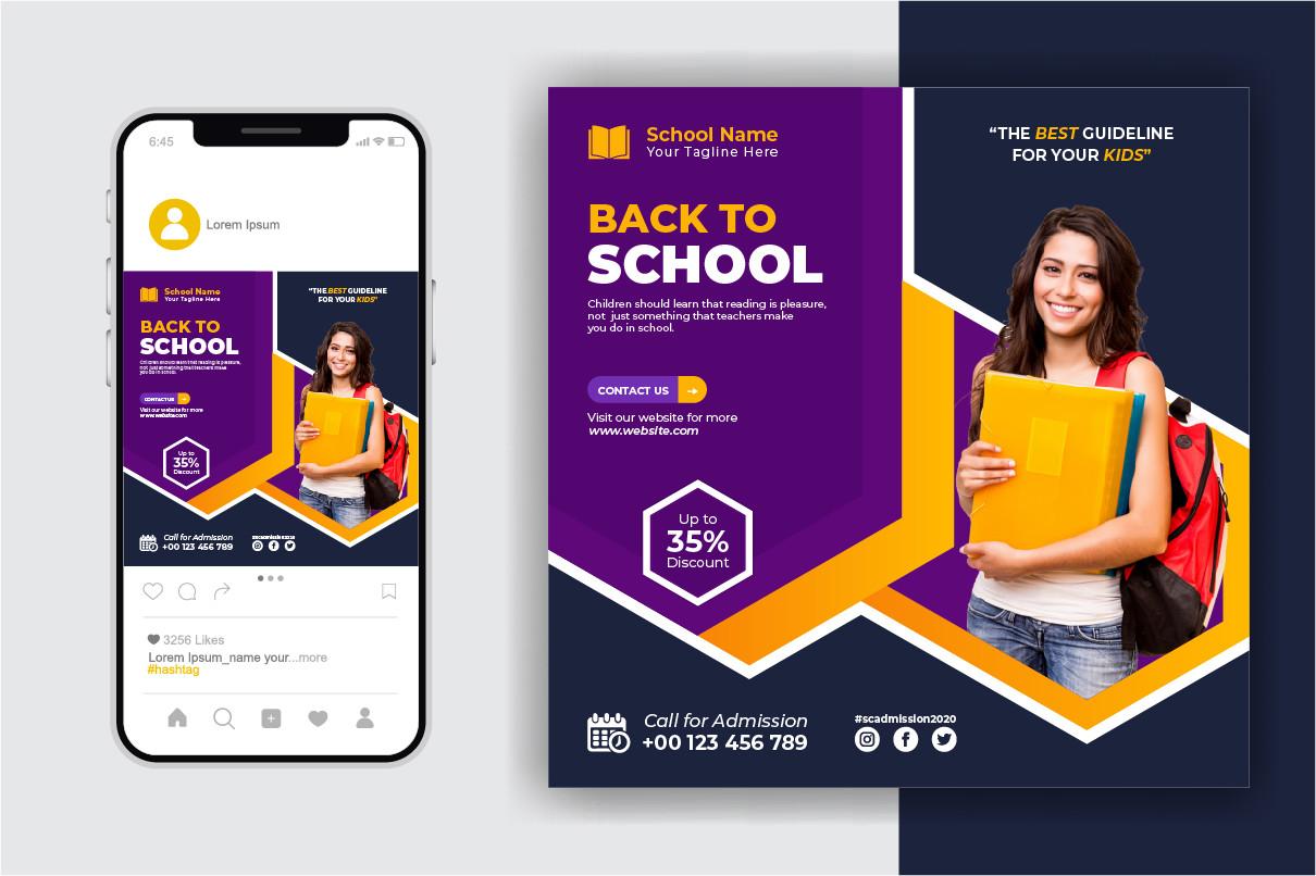 School Admission Social Media Template