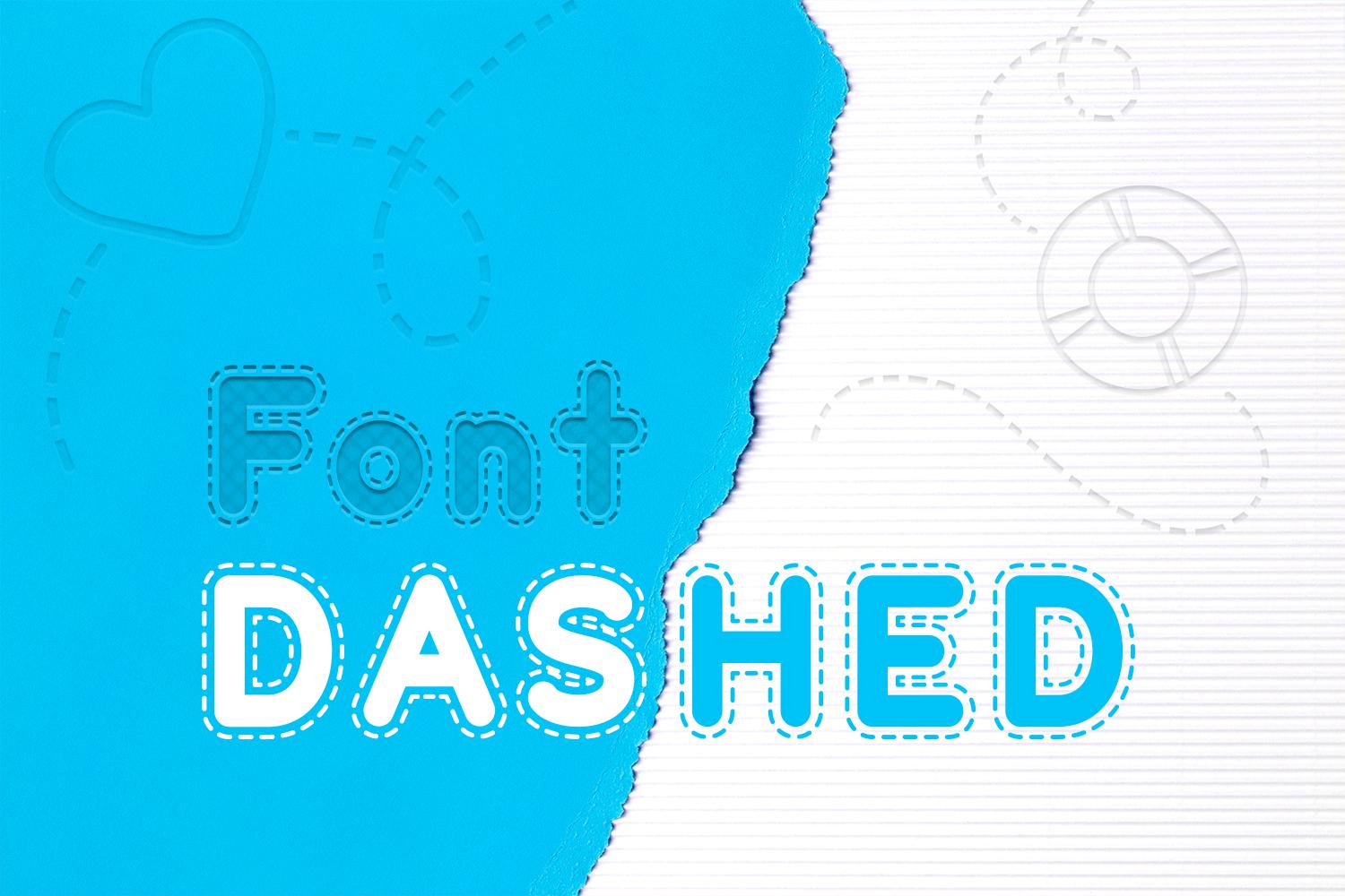 Dashed Font