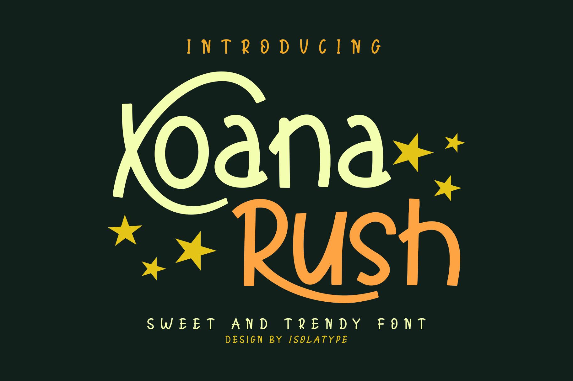 Xoana Rush Font