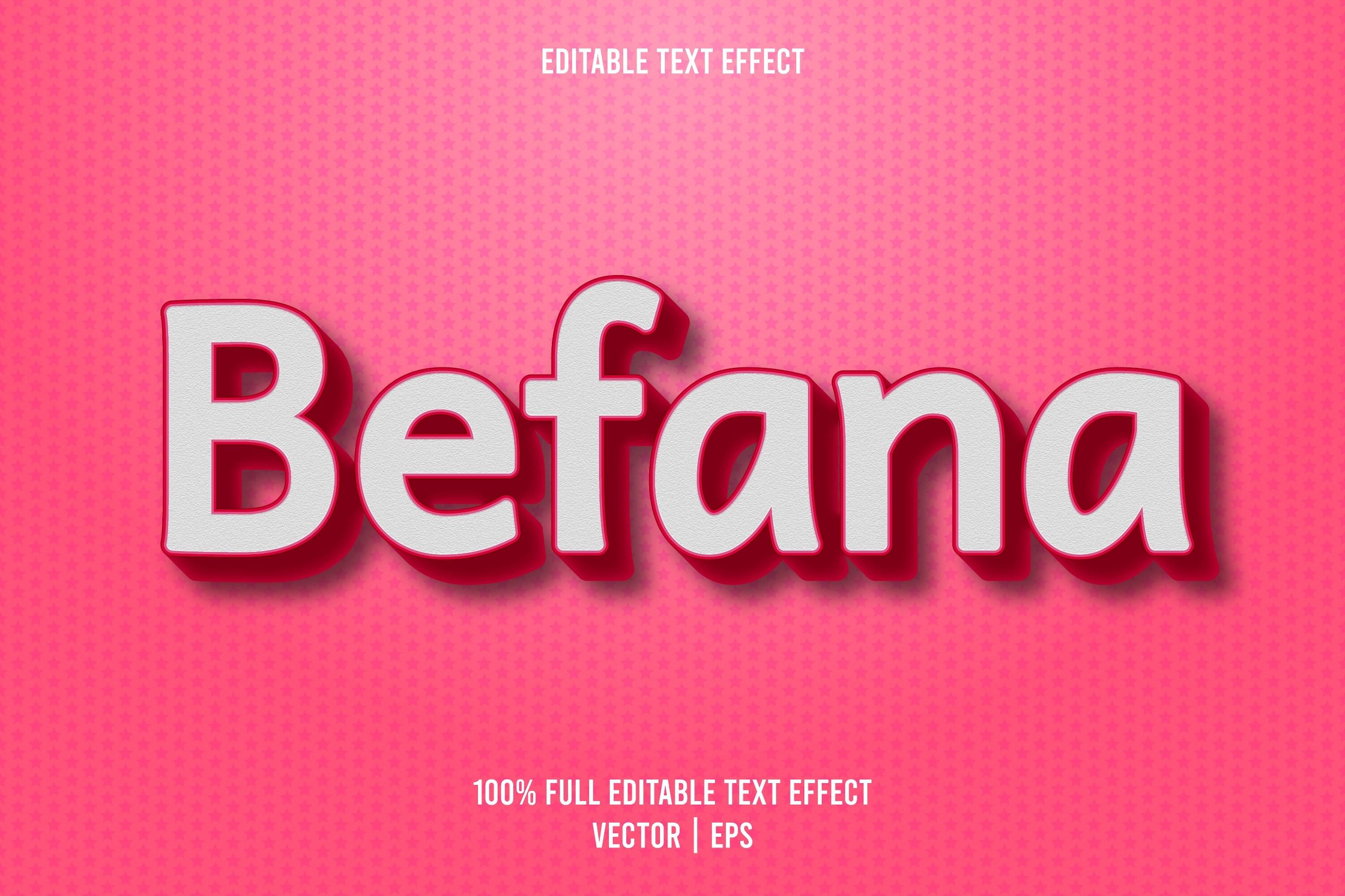 Befana Editable Text Effect