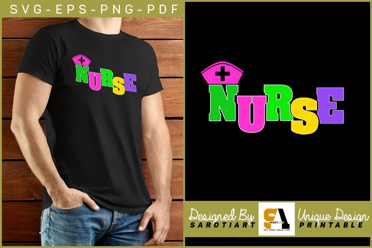 Nurse Sublimation T-shirt Print Ready