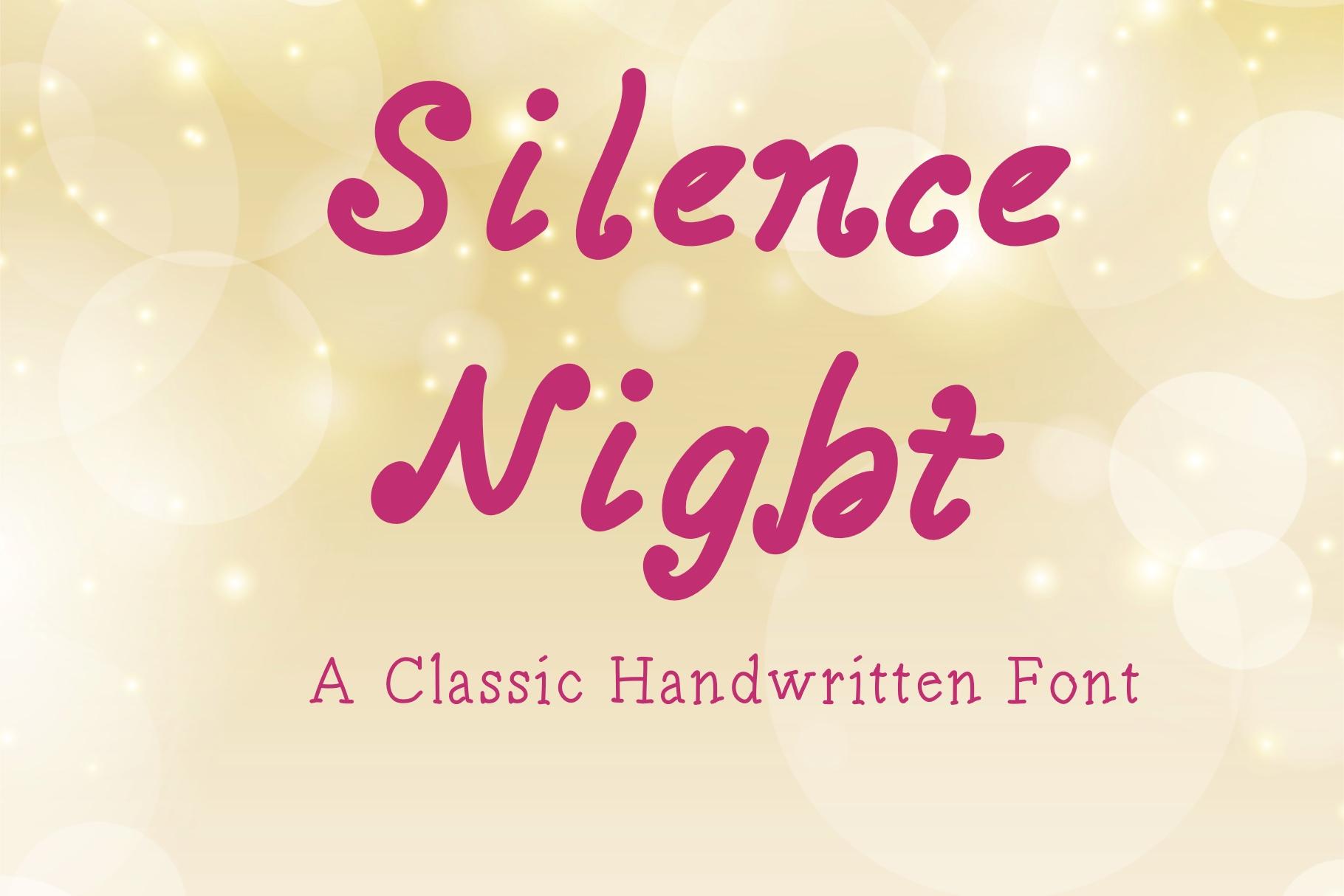 Silence Night Font