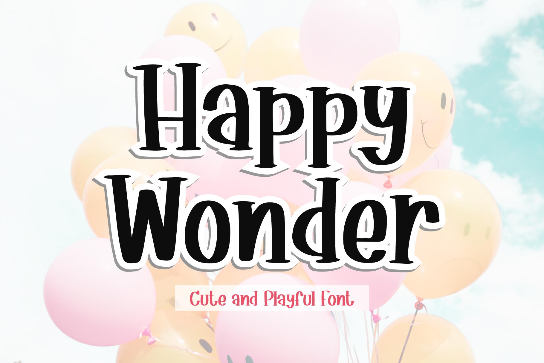 Happy Wonder Font