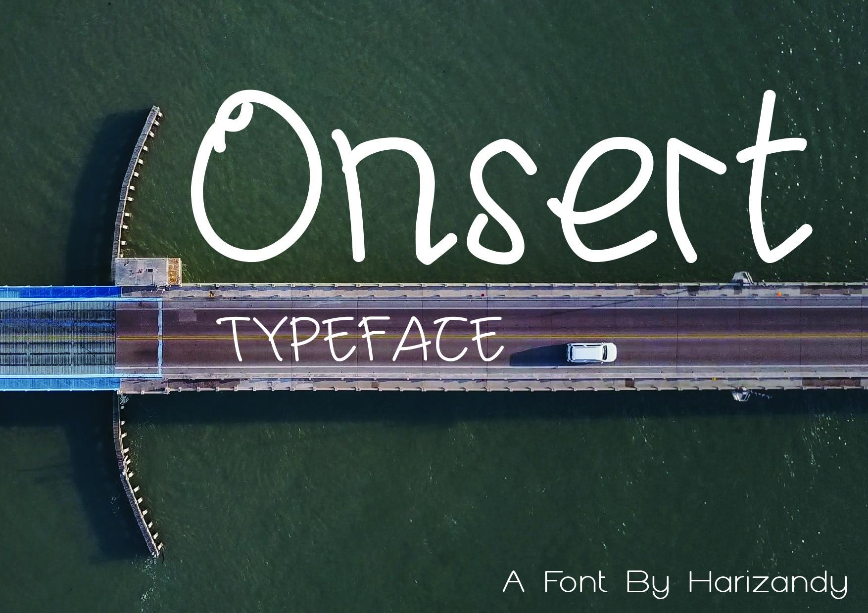 My Onsert Font
