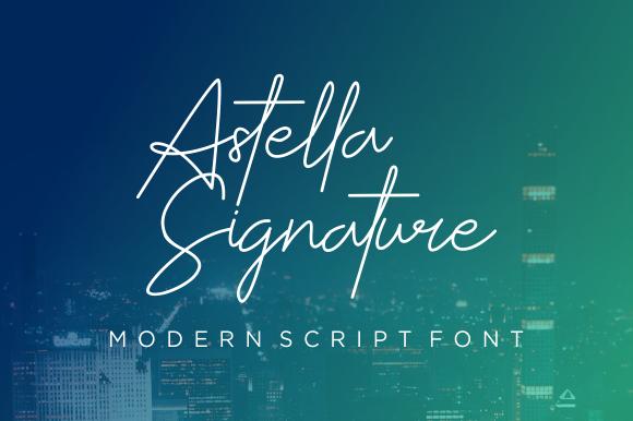 Astella Signature Font