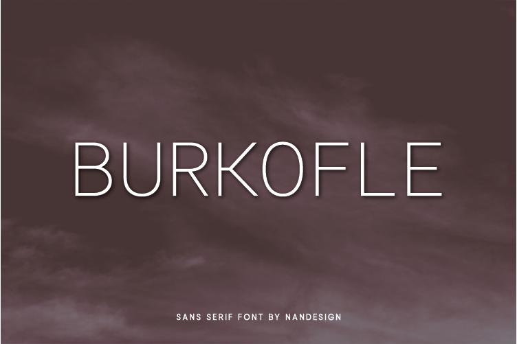 Burkofle Font