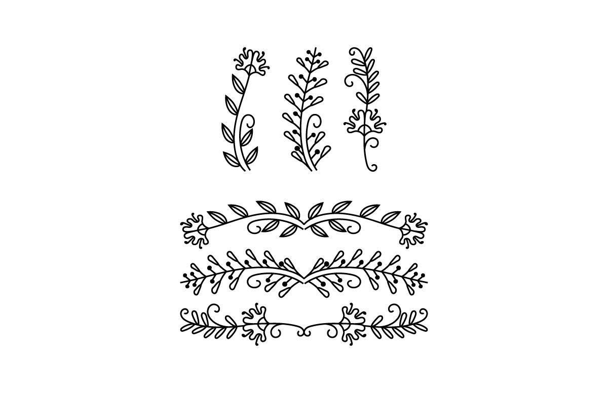Flower & Text Divider Bundle