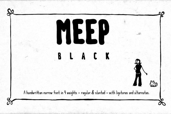 Meep Black Font