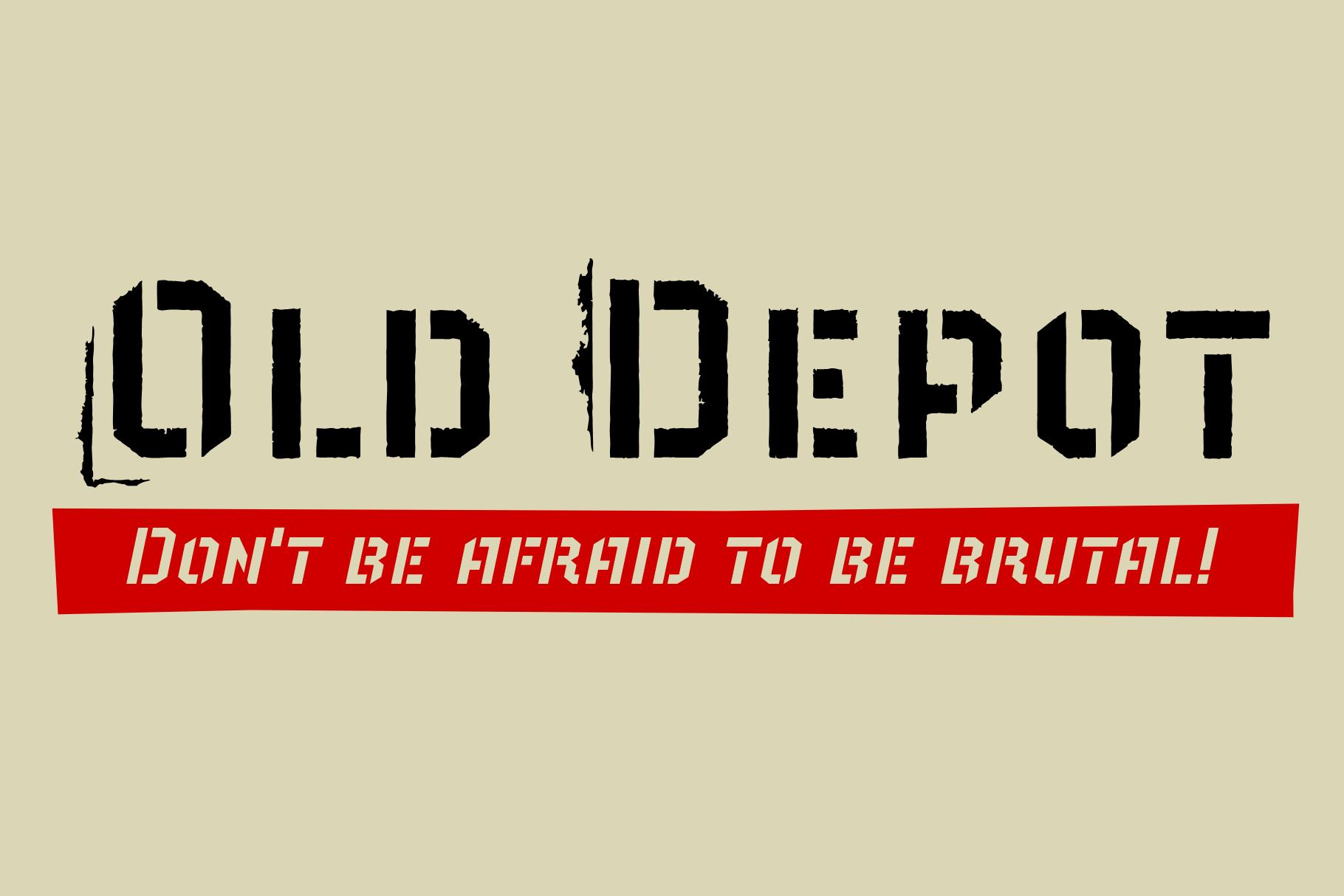 Old Depot Font