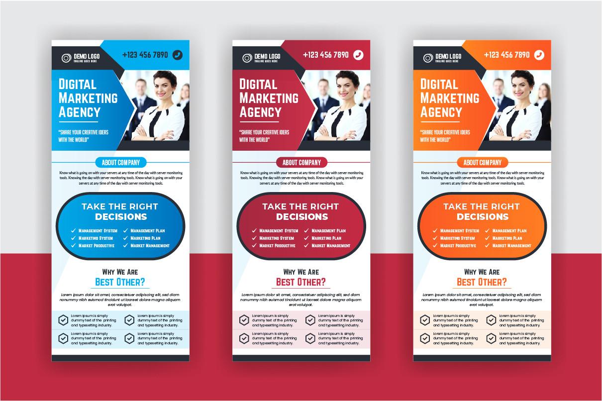 Digital Marketing Agency Roll Up Banner