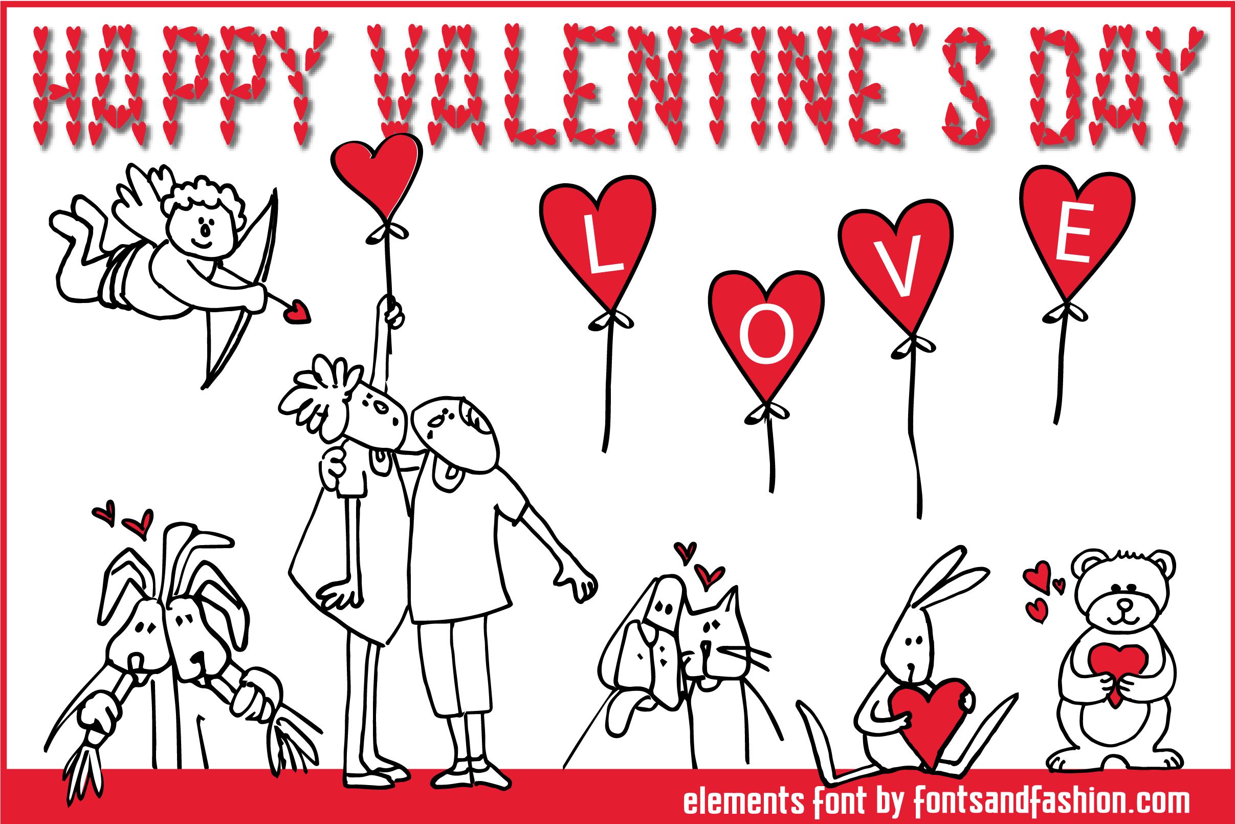 Happy Valentines Day Font