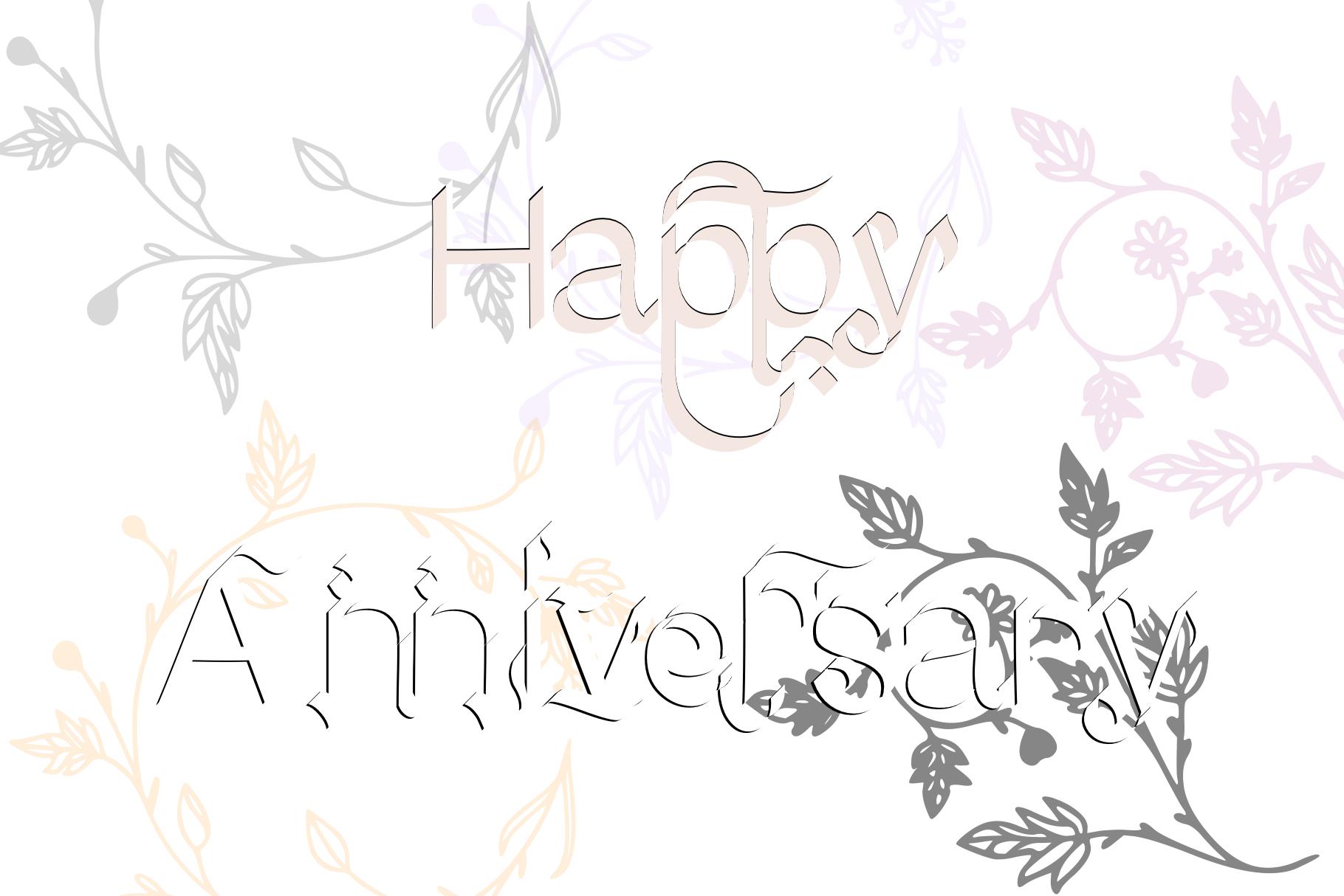 Happy Anniversary Font