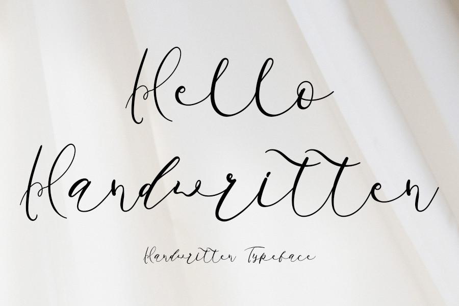 Hello Handwritten Font
