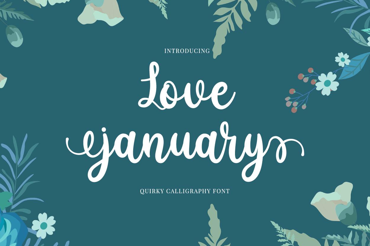 Love January Font