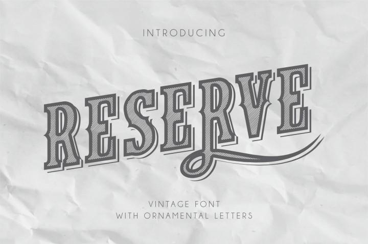 Reserve Font