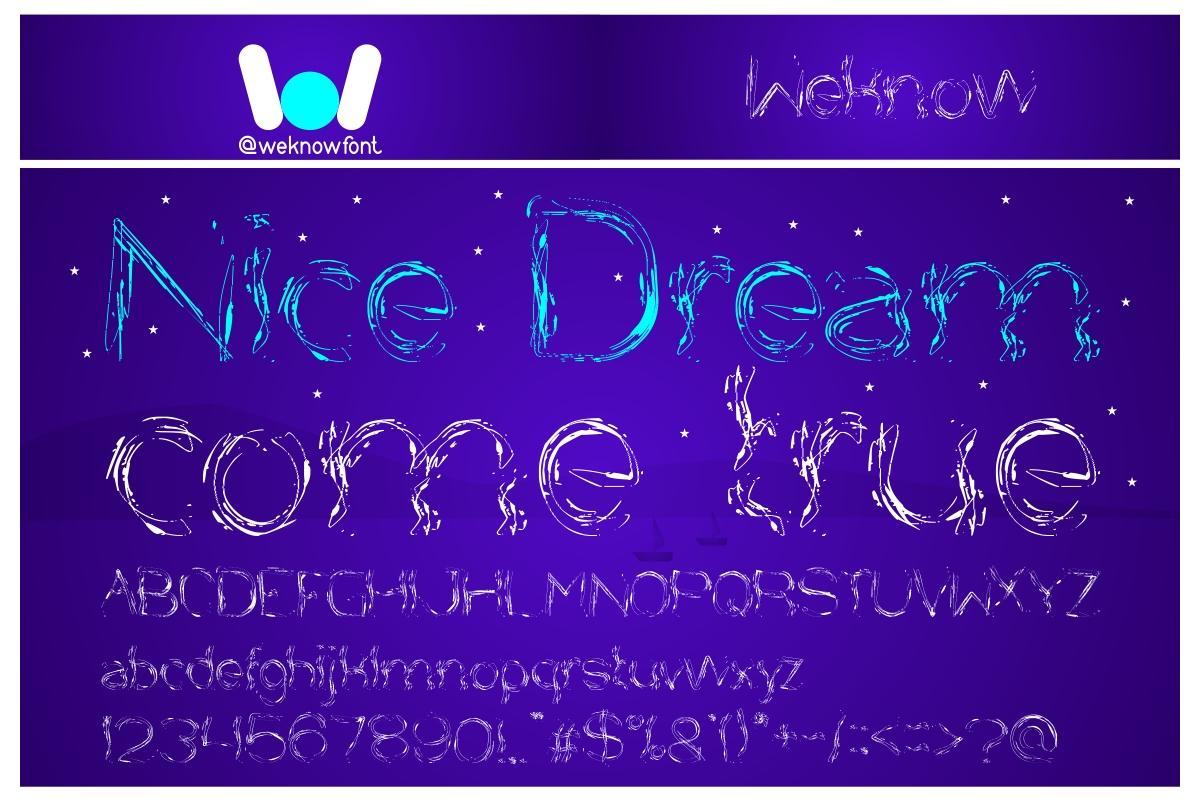 Nice Dream Come True Font