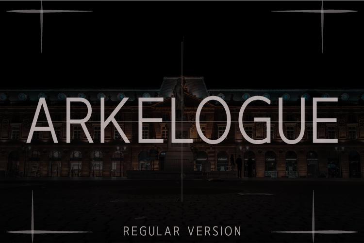Arkelogue Regular Font