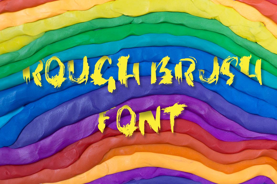 Rough Brush Font