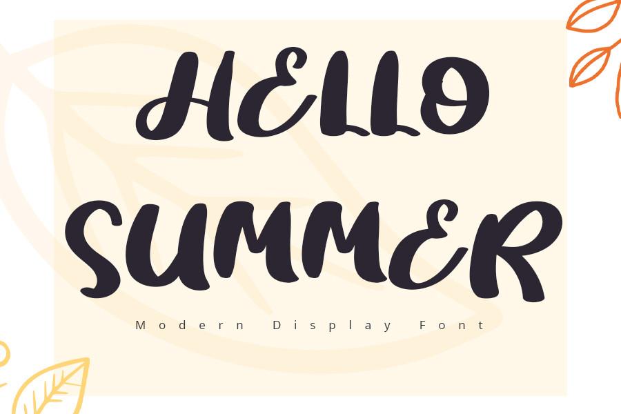 Hello Summer Font