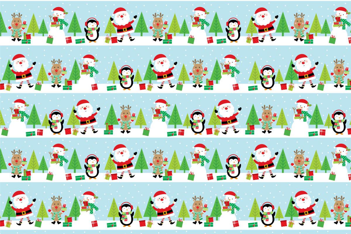 Cute Christmas Seamless Pattern
