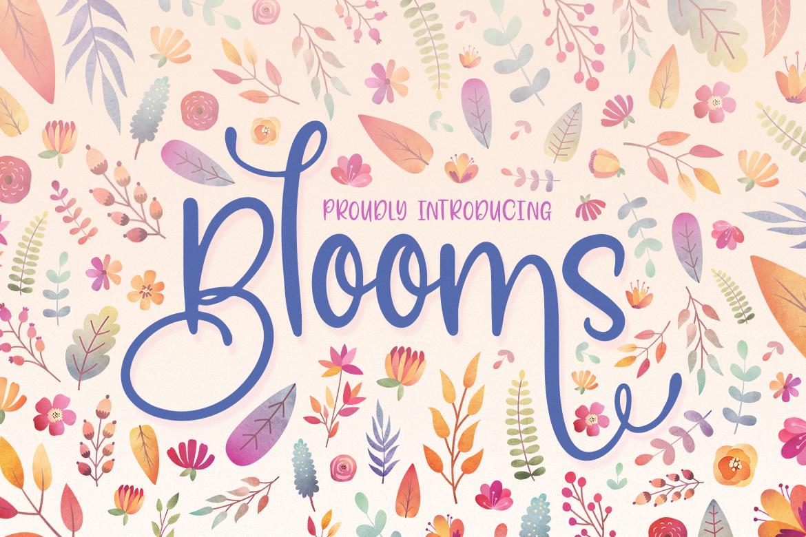 Blooms Font