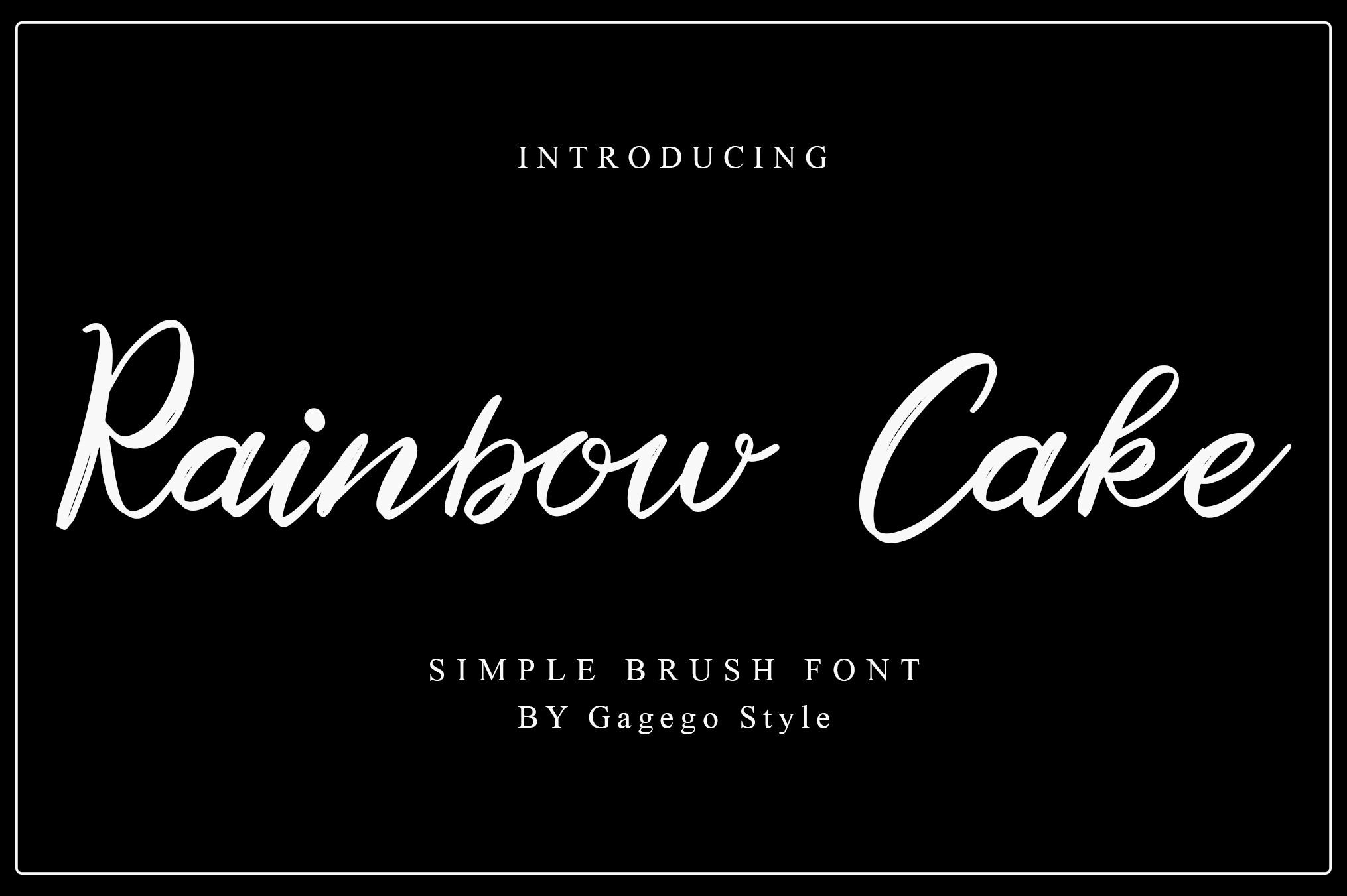 Rainbow Cake Font