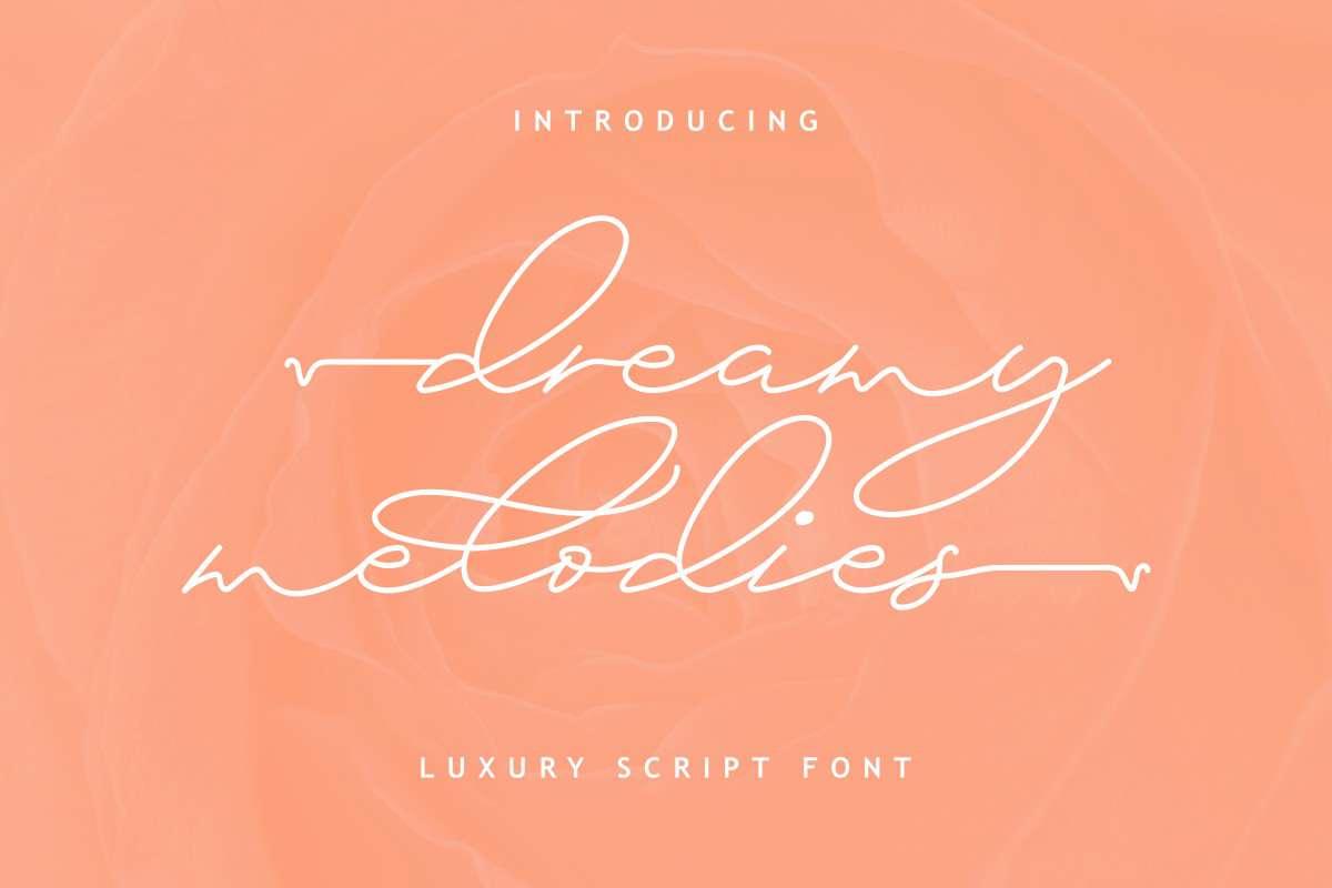 Dreamy Melodies Font