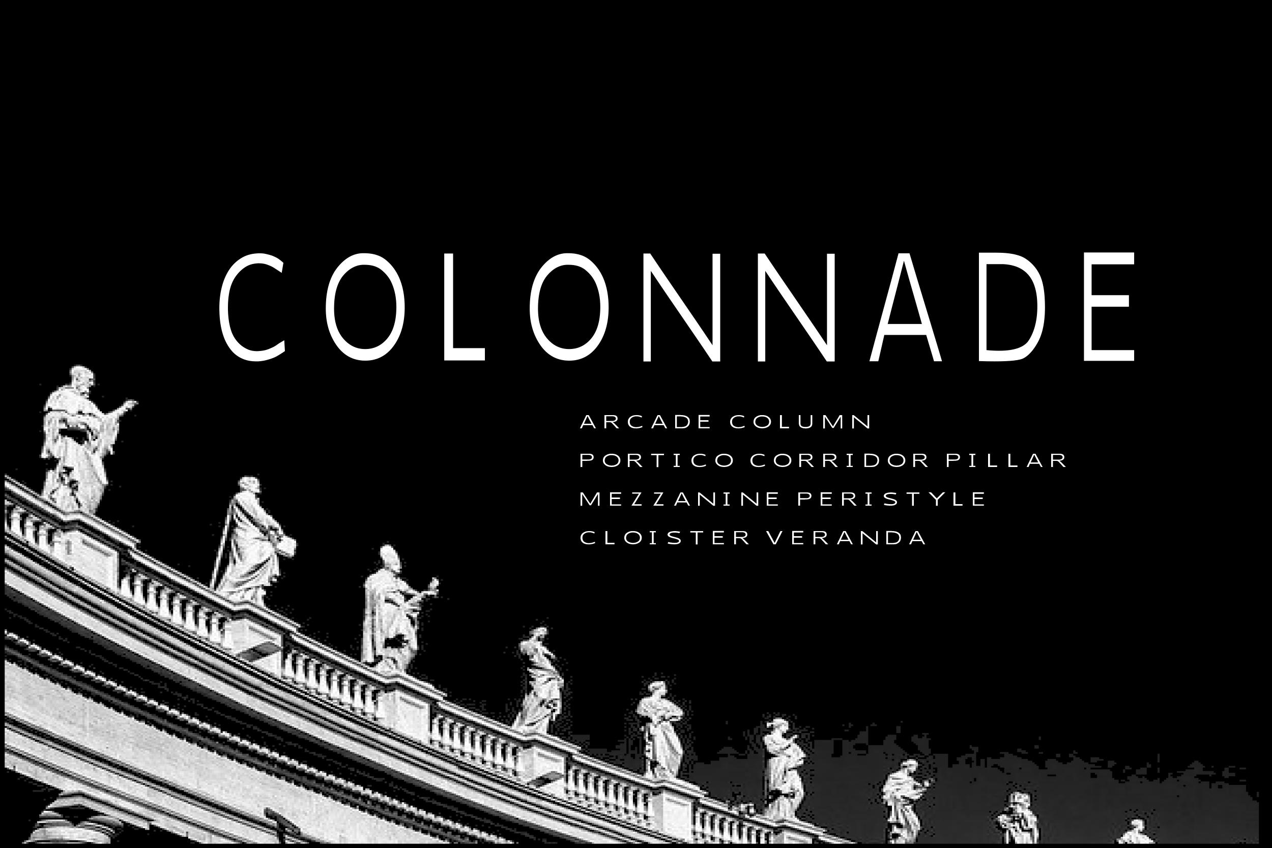 Colonnade Font