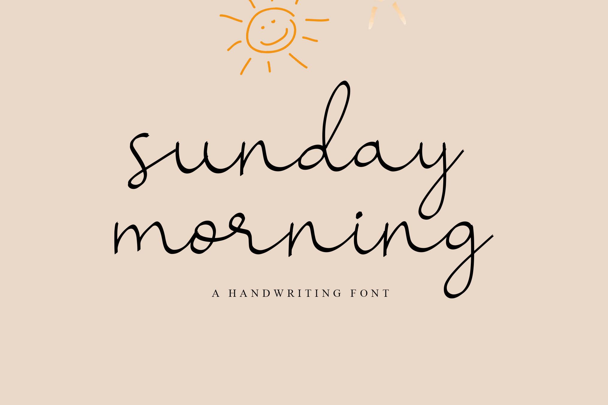 Sunday Morning Font