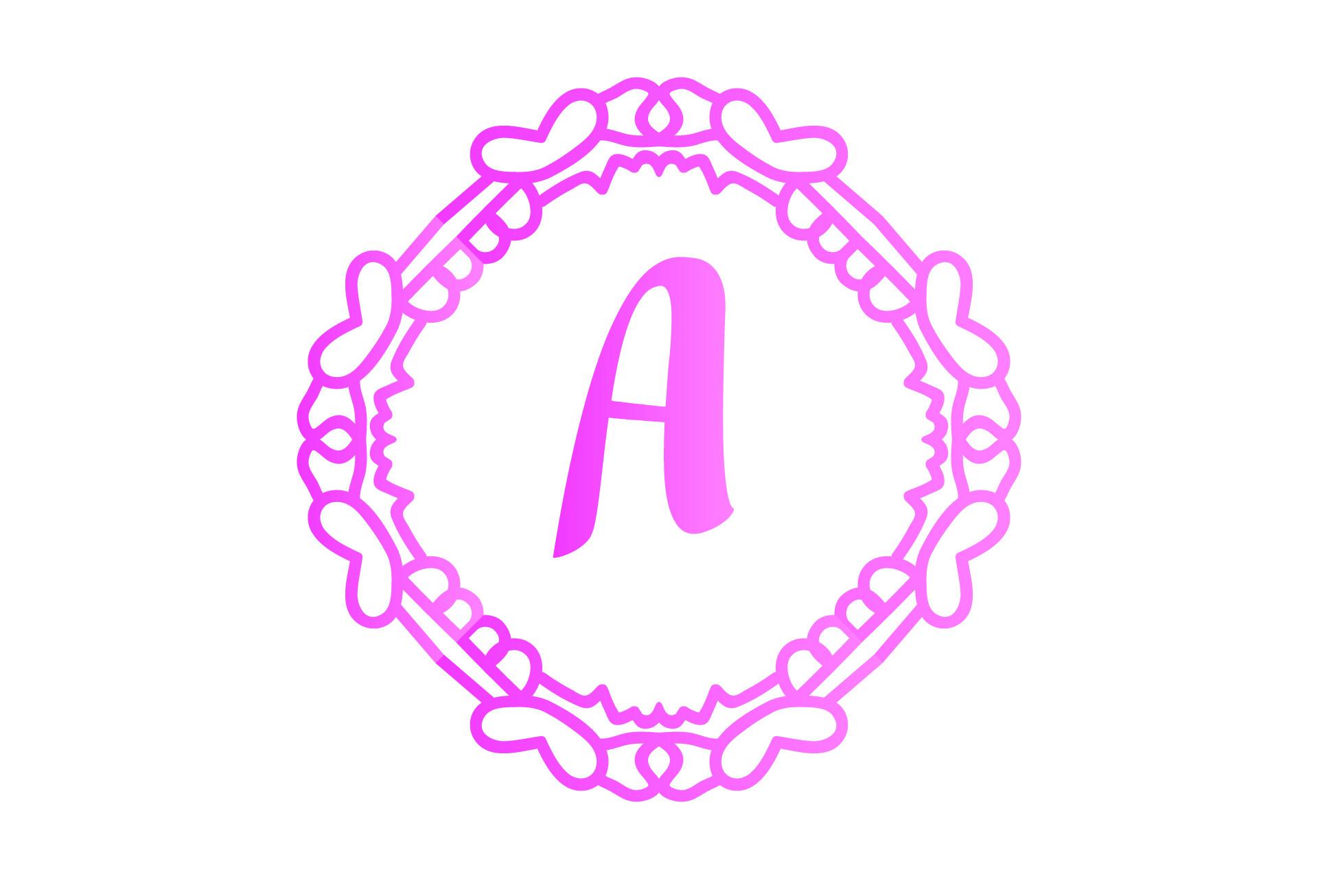 Monogram Creative Spring Illustration