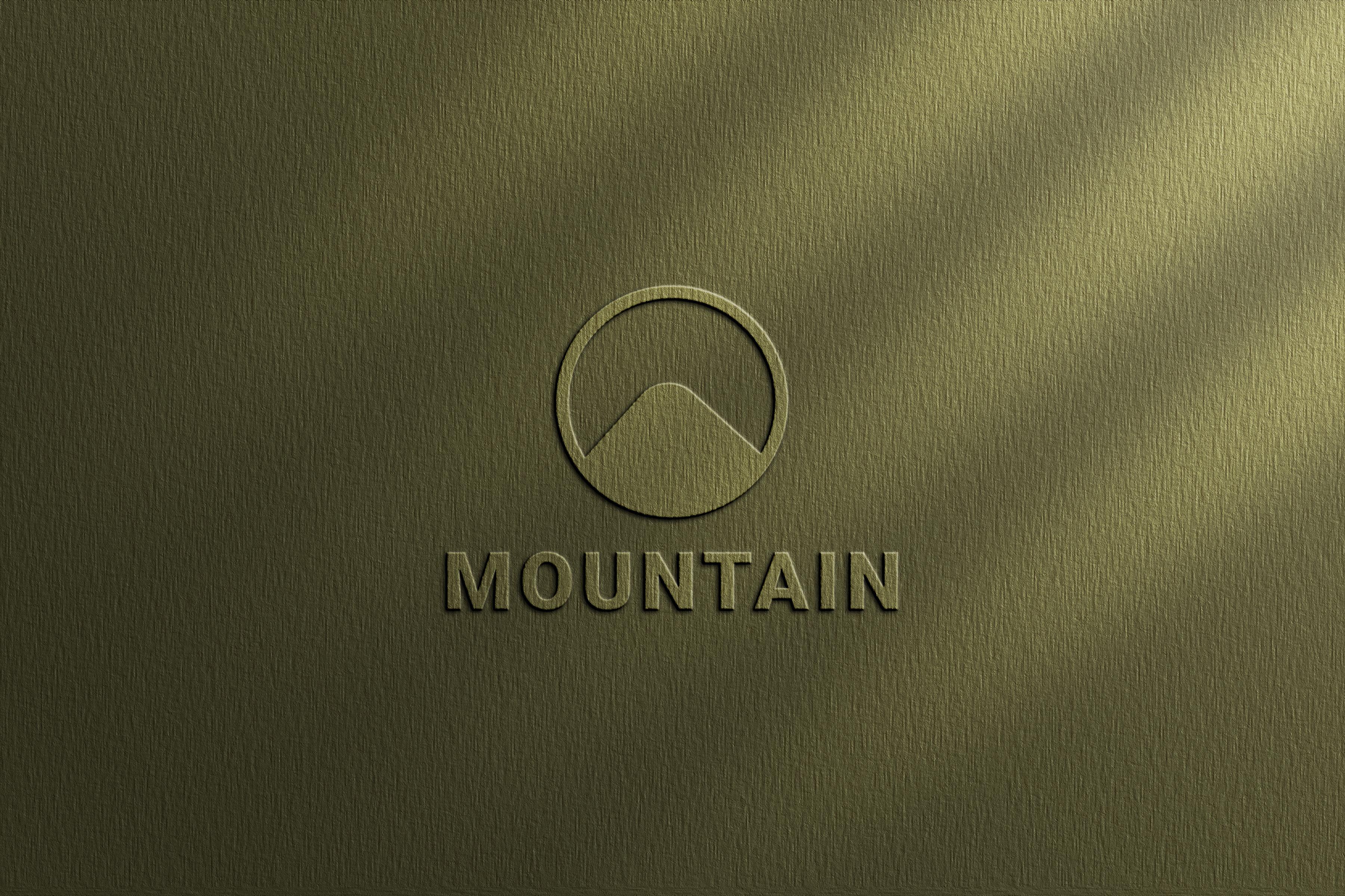 Minimal Logo Mockup on Craft Paper