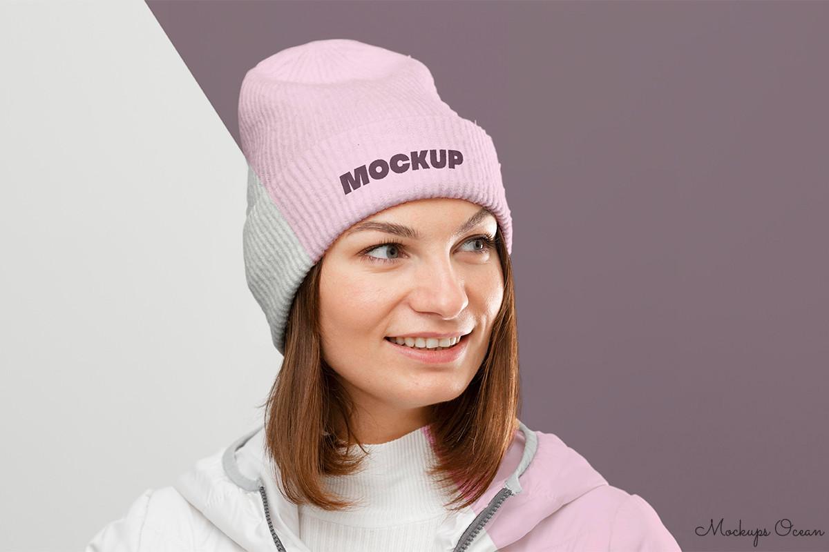 Winter Hat Mockup