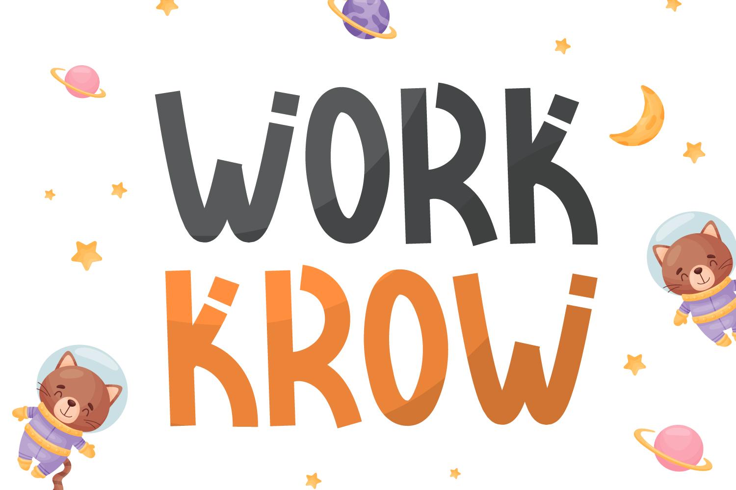 Work Krow Font
