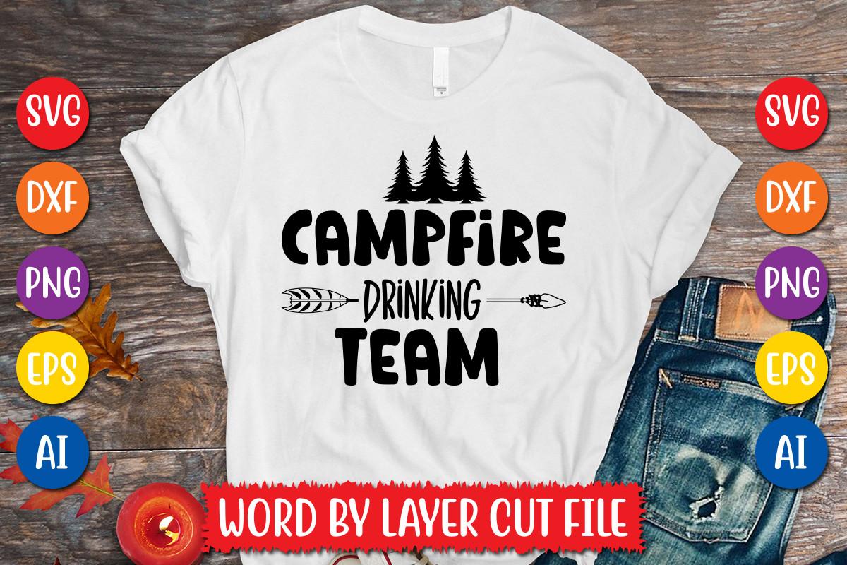Campfire Drinking Team Svg Design
