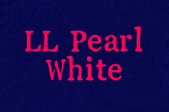 LL Pearl White Font